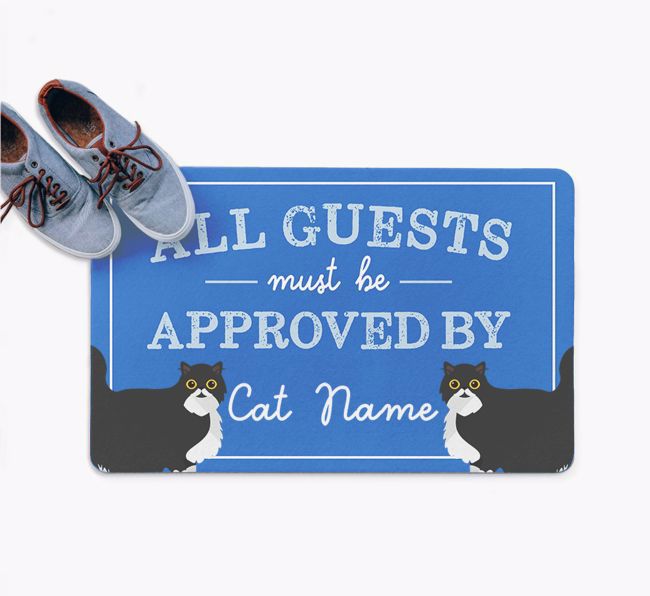 All Guests Must Be Approved: Personalised {breedFullName} Doormat